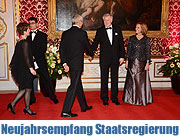 traditioneller Neujahrsempfang der Staatsregierung (©Foto. Ingrid Grossmann)